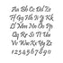 Pristina Letter and Number Stencil Sets