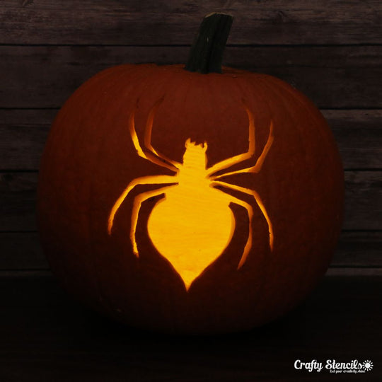 Free Printable Pumpkin Carving Templates Spider