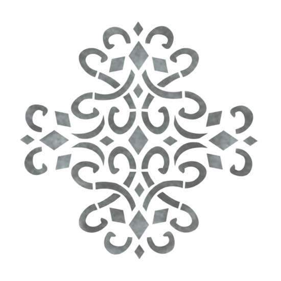 Medieval Medallion Accent Home Decor Stencil