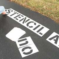 alphabet and number stencils