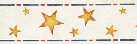 Border of Stars Wall Stencil