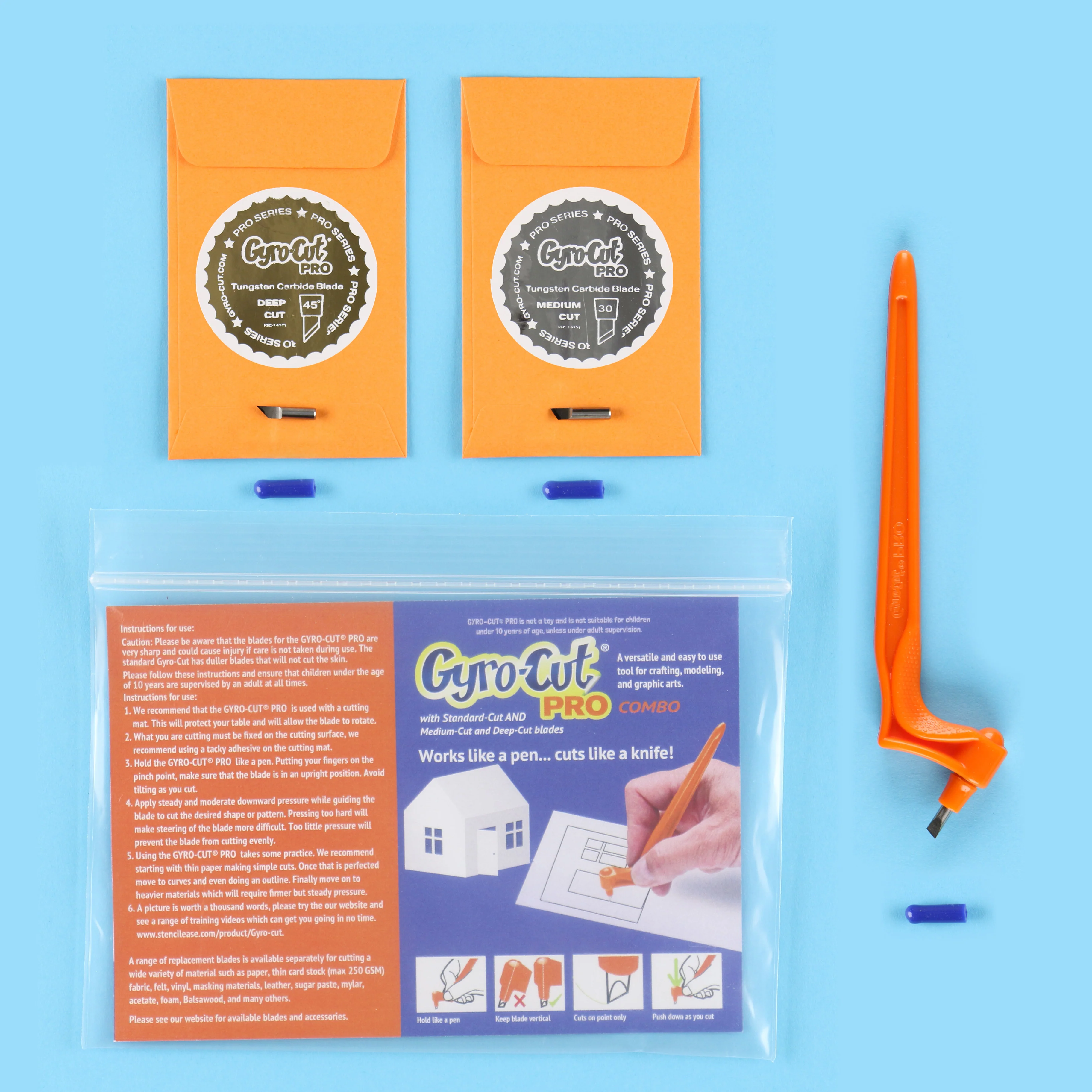 Gyro-Cut Pro Value Pack with 3 Blades