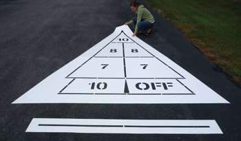 Shuffleboard Court Stencil Questions & Answers