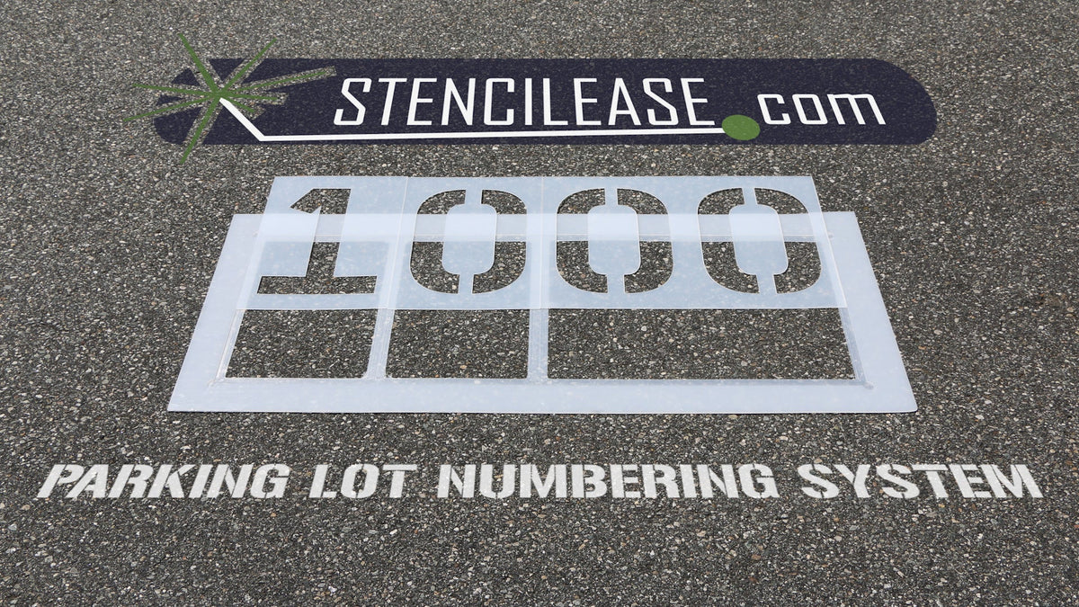 Parking Lot Numbering Stencil System Guide – Stencil Ease