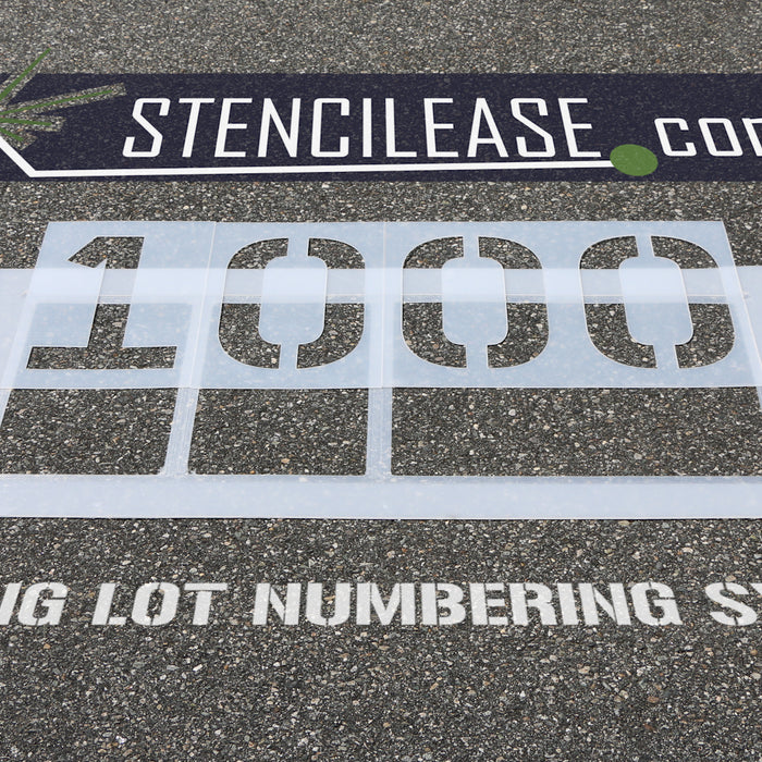Number Stencils 4 Inch Curb Stencil Kit For Address Mailbox Painting 21 Pcs  NEW