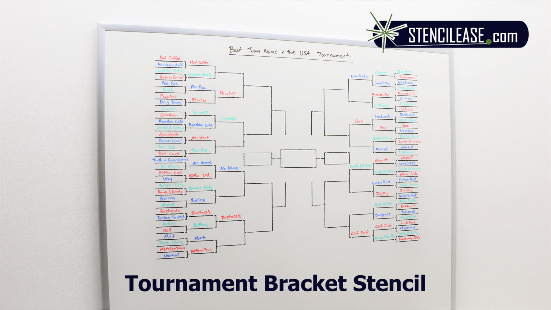 Tournament Bracket Stencil by Stencil Ease