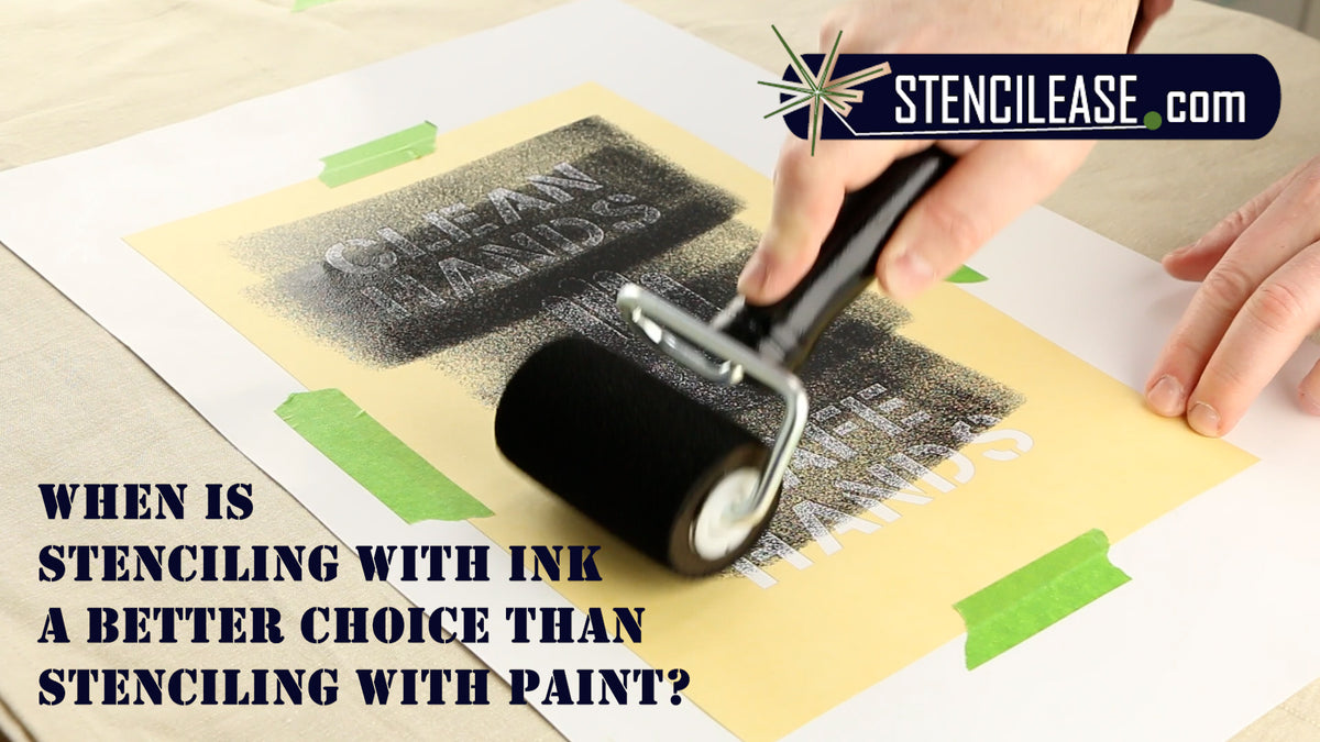 How to use Stencil Vinyl and Fabric Ink 