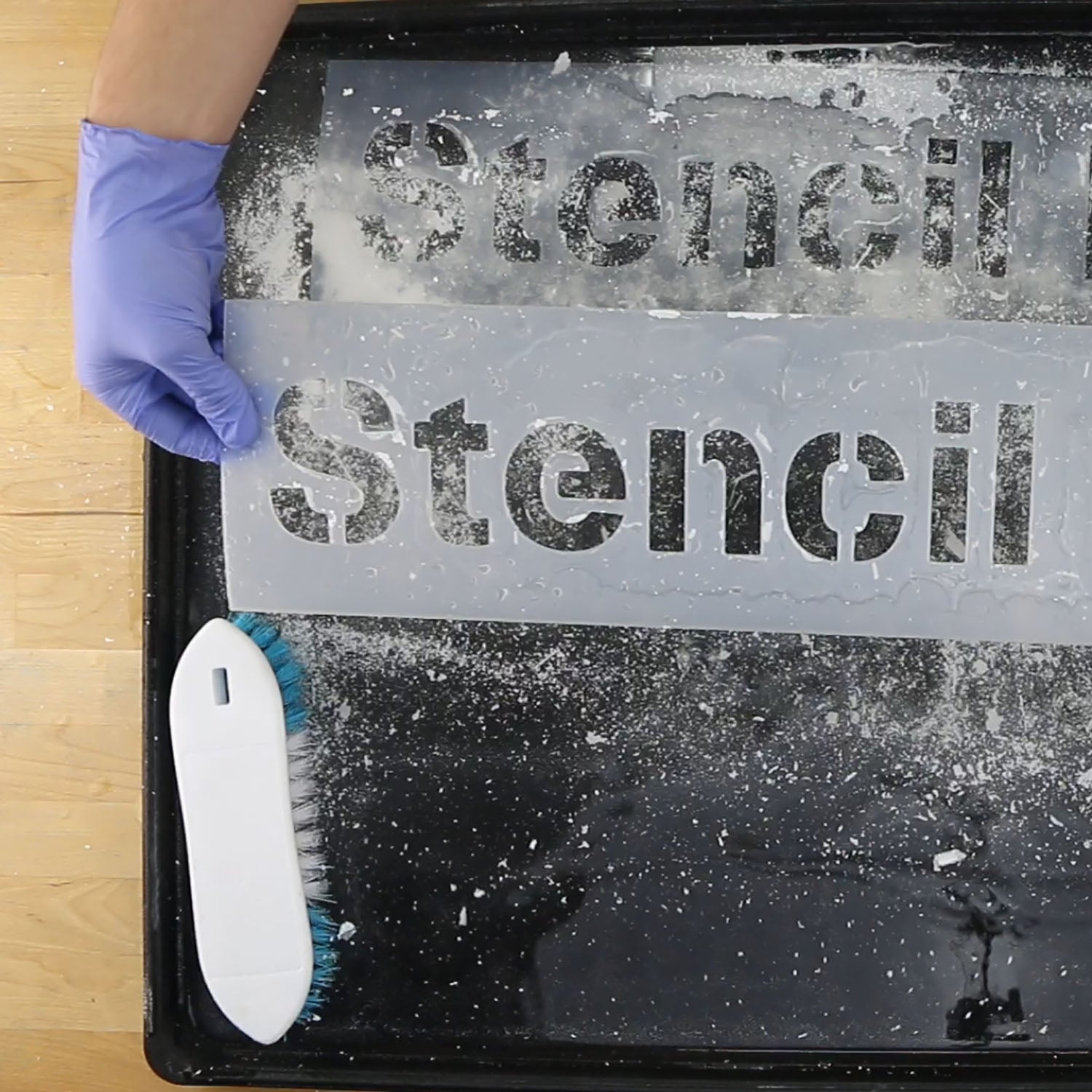 How to Clean Parking Lot Stencils