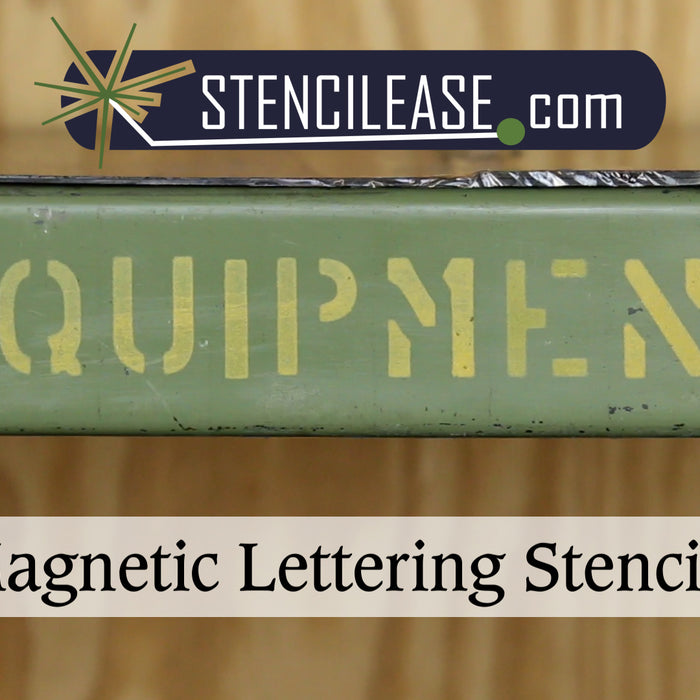 Labeling Metal Surfaces Using Stencil Ease Magnetic Lettering Stencils