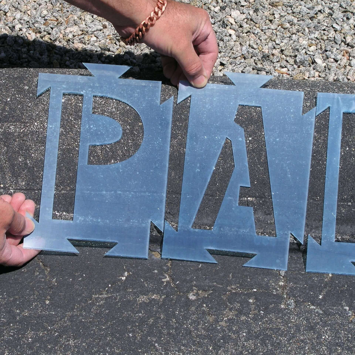 Interlocking Stencils Letter Stencil Kit