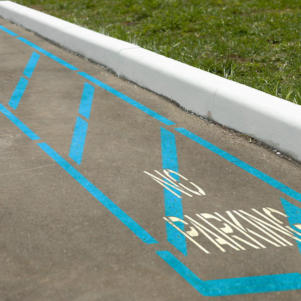 ADA Parking Lot Striping Stencil | Access Aisle for Handicap Parking