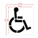 36 inch Handicap Parking Symbol Stencil Measurements