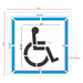 Handicap Parking Stencil 2 Part 54" Measurements