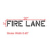 Fire Lane Stencil 3" Measurements