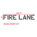 Fire Lane Stencil 4" Measurements