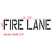 Fire Lane Stencil 24" Measurements