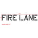 Fire Lane Stencil 18" Measurements