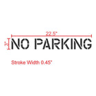 No Parking Stencil | Durable, Contractor-Grade Marking for Parking Lots ...