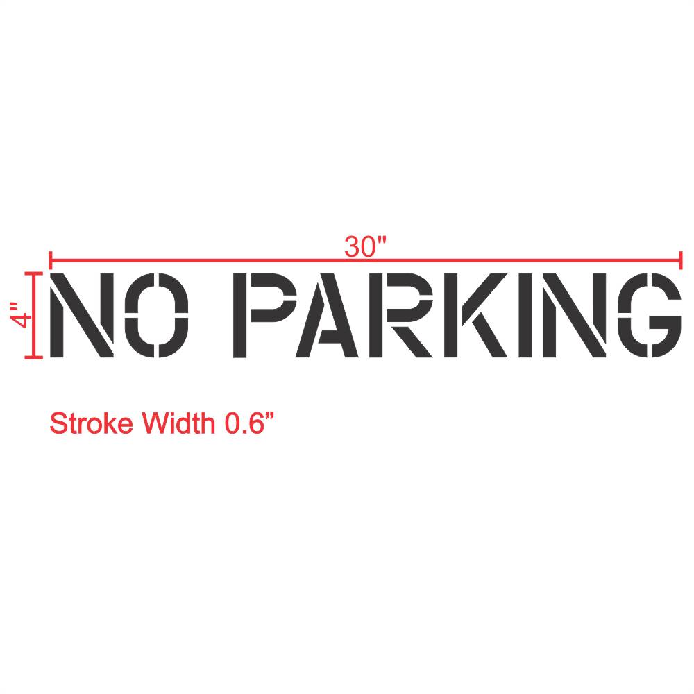  12 Number Stencils Parking Lot Kit - 12 Inch - 60 Mil - (1/16  Thick) 12 Wider Font Number Stencils. : Arts, Crafts & Sewing