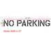 No Parking Stencil 5" Measurements