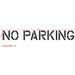 No Parking Stencil 12" Measurements