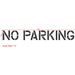 Parking Garage No Parking Stencil 12" Measurements
