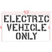 Electric Vehicle Only Stencil 12" Letter Measurements