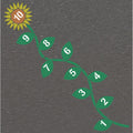 Sunflower Hopscotch Playground Stencil