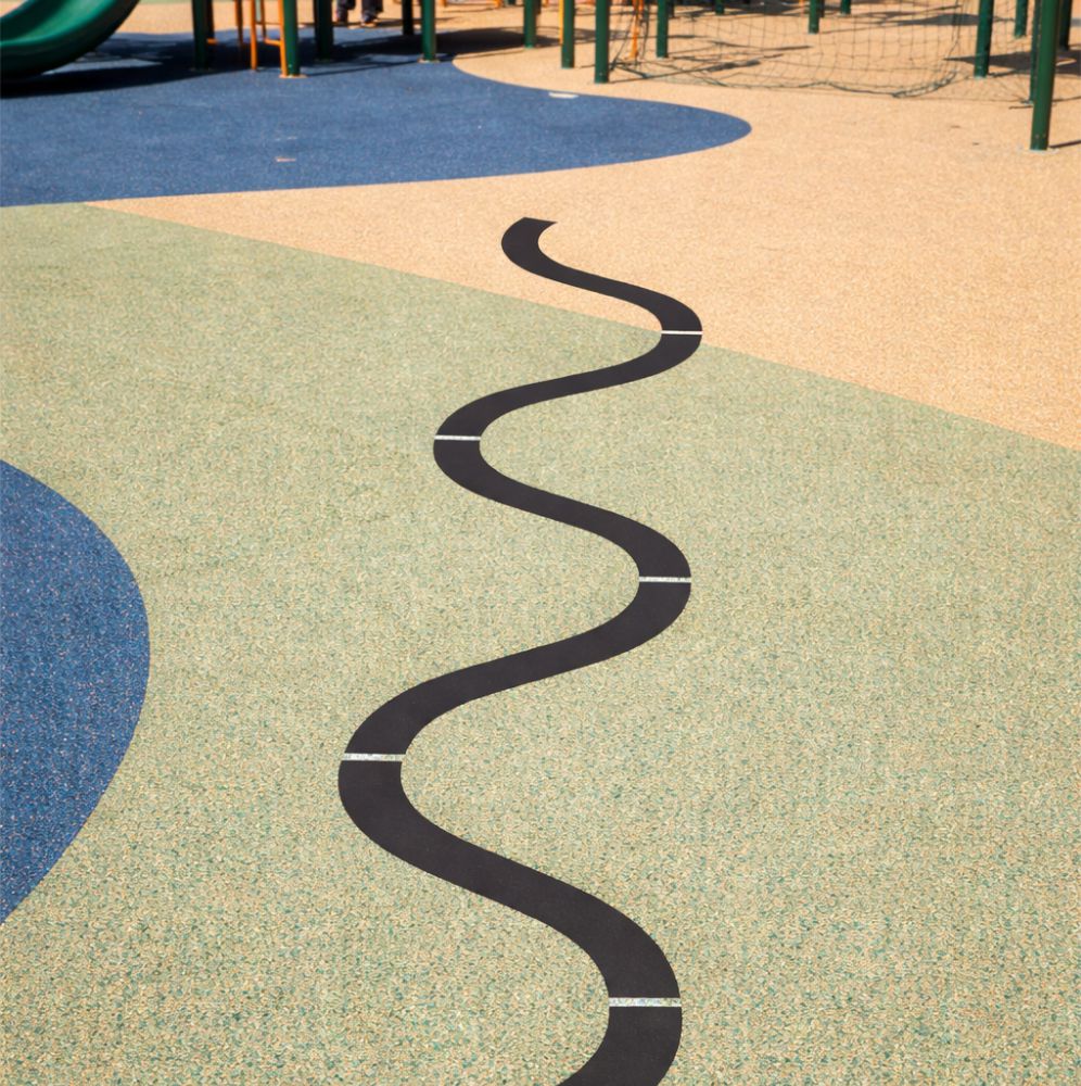 Zig Zag Playground Stencils