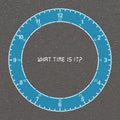 20 ft Analogue Clock Playground Stencil