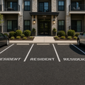 Resident Parking Lot Stencil