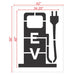 Electric Vehicle Charging Station Pump Stencil 48" Measurements