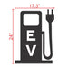 EV Charging Station Pump Stencil 24" Measurement