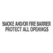 Smoke and/or Fire Barrier Signs | Fire Code Stencils