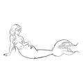 Graffiti Pop Art Mermaid 1 by Gray Gardens SPECIAL FACE SHEET NO BAG