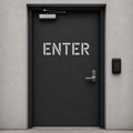 Enter Sign Stencil
