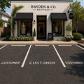 Customer Parking Lot Stencil