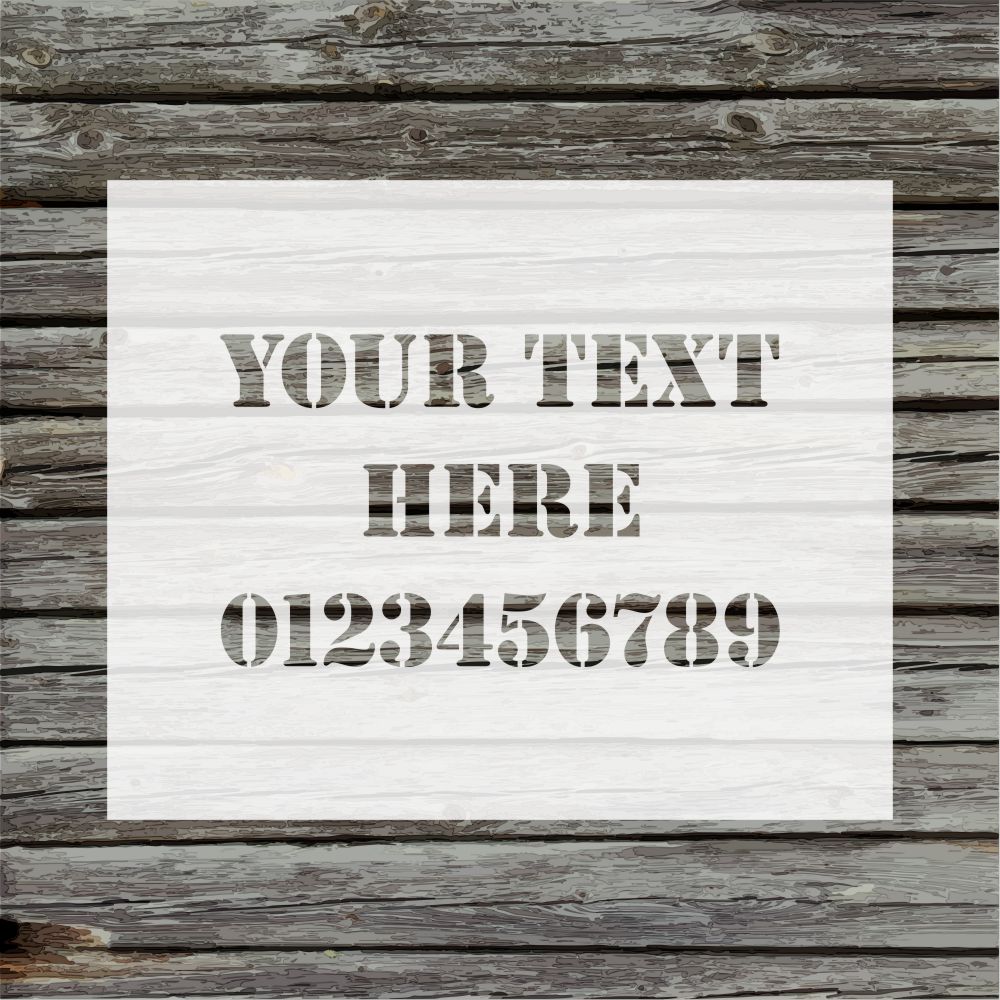 Custom Shipping Container Stencils