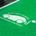 Electric Car Charging Station Stencil