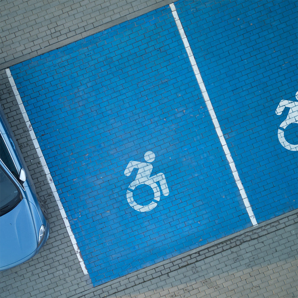 Reusable Silicone Handicap Parking Stencil - 33x36 Inch For Parking Lot Marking Q 947186 - View #7