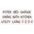 Residential Home Room Marking Stencil Set