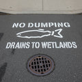 Dump No Waste Storm Drain Stencil