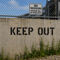 Keep Out Sign Stencil