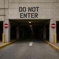 Parking Garage DO NOT ENTER