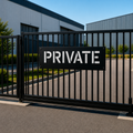Private Parking Lot Stencil
