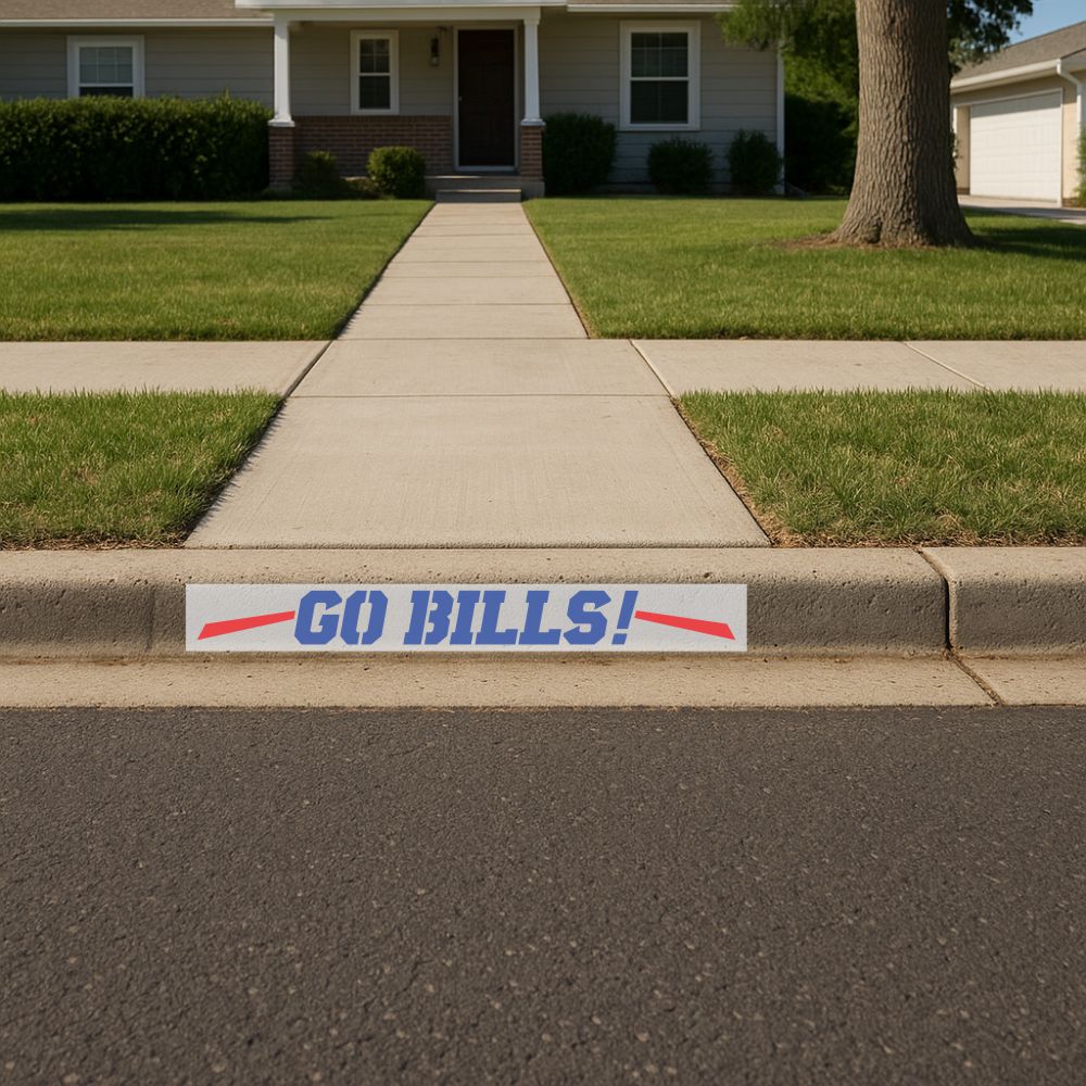 Go Bills Curb Painting Stencil