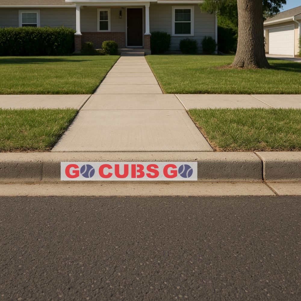 Go Cubs Go Curb Painting Stencil