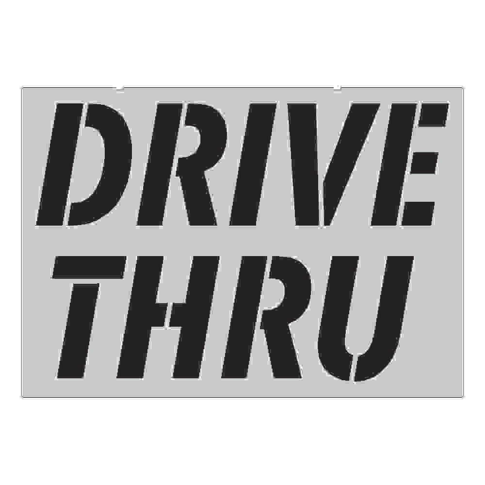 Huey Magoos Drive Thru | Parking Lot Stencil Set