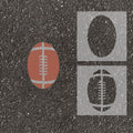 Football Parking Space Stencil