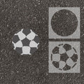 Soccer Parking Space Stencil